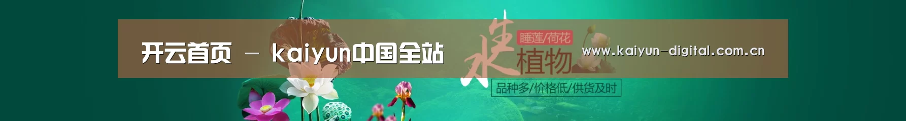 鲜花水草花卉网站模板